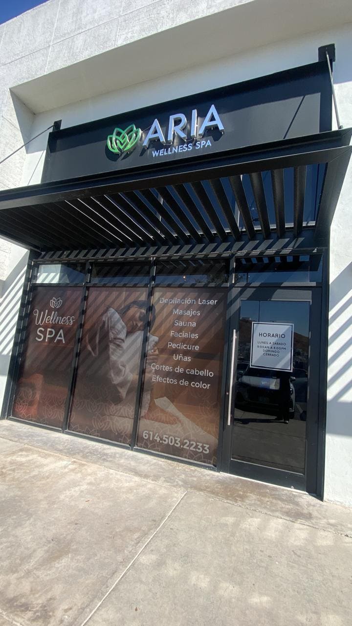 Fachada de Aria Wellness Spa en Chihuahua